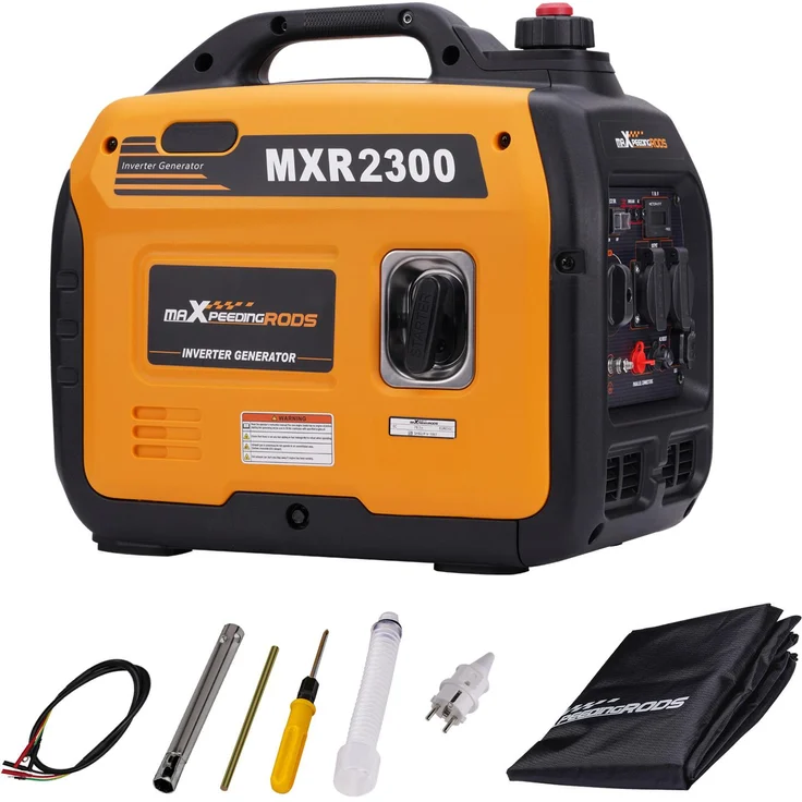 MaXpeedingrods MXR2300, Inverter Stromgenerator 1800W-2300W, 18.5kg leicht, mit 2x USB-Anschlüssen