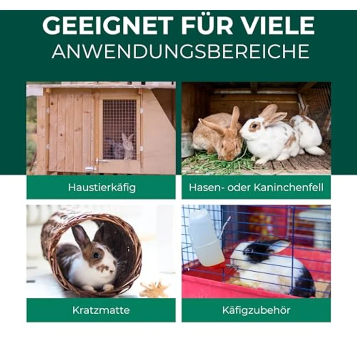 Silberkraft Milbenspray für Hase/Kaninchen, effektives Kontakt- und Umgebungsspray, 500 ml, ohne Nervengifte – Bild 3