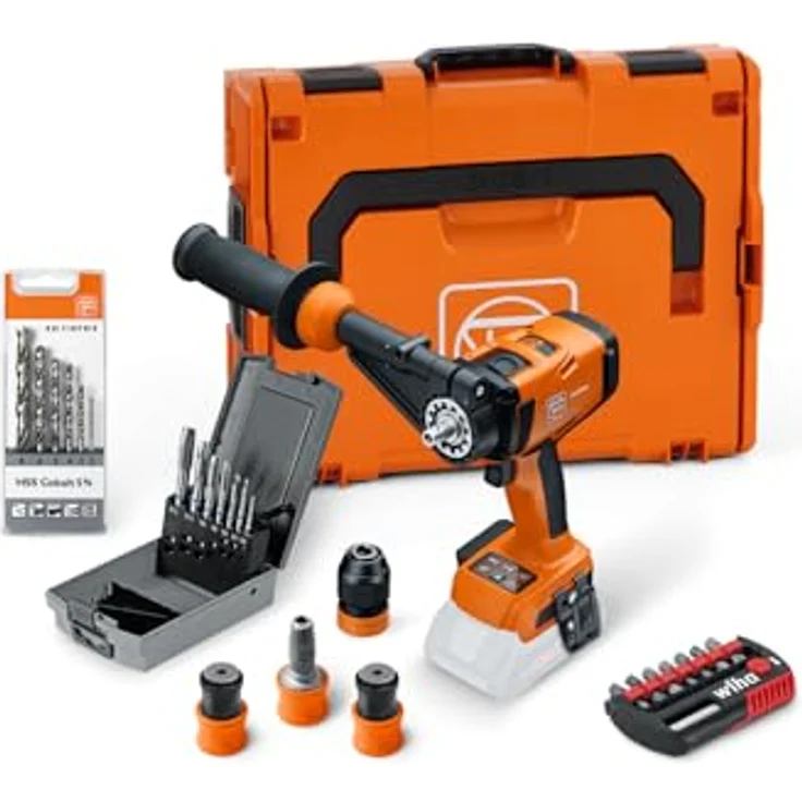 Fein 4-Gang Akku-Bohrschrauber ASCM 18-4 QM AS, leistungsstark mit 130 Nm Drehmoment, inkl. 8-teiligem Bit-Set, L-Boxx – Bild 1