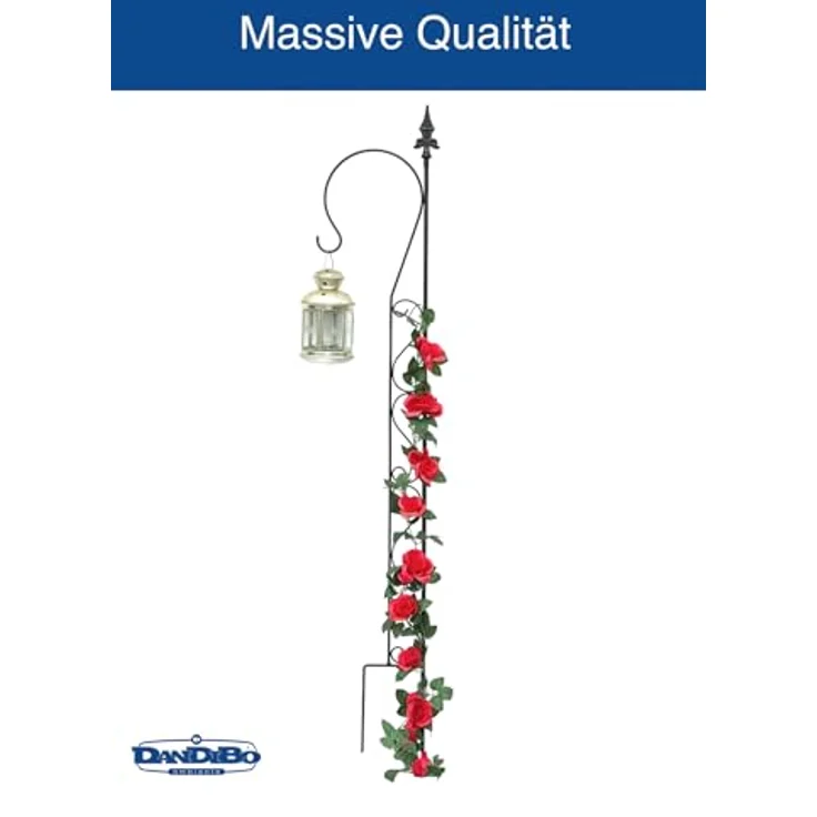 DanDiBo Rankhilfe mit Halter 23299 Rankgitter aus Metall H-144 cm B-27 cm Kletterhilfe – Bild 5
