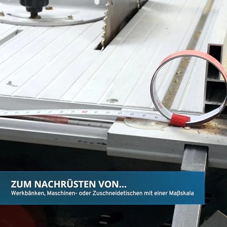 hedue X151 Selbstklebendes Maßband 5 m, von rechts nach links – Bild 5
