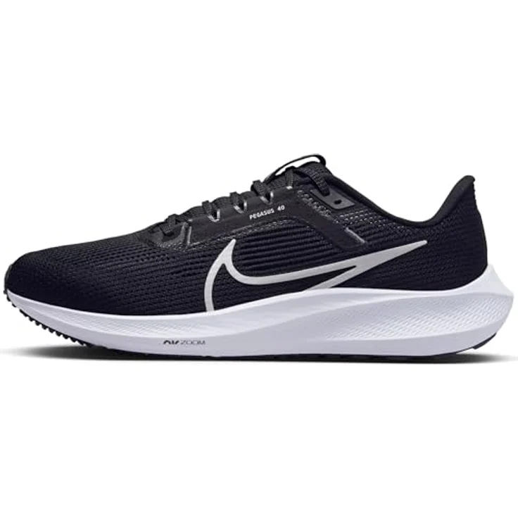 NIKE Herren AIR Zoom Pegasus 40 Sneaker, Black/White-Iron Grey, 45 EU – Bild 1