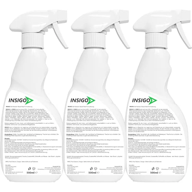INSIGO Insektenspray Spinnen-Spray, hochwirksam gegen Spinnen, 1.5 l, biozidfreie Wasserbasisformel, geruchsarm, brennt/ätzt nicht – Bild 2