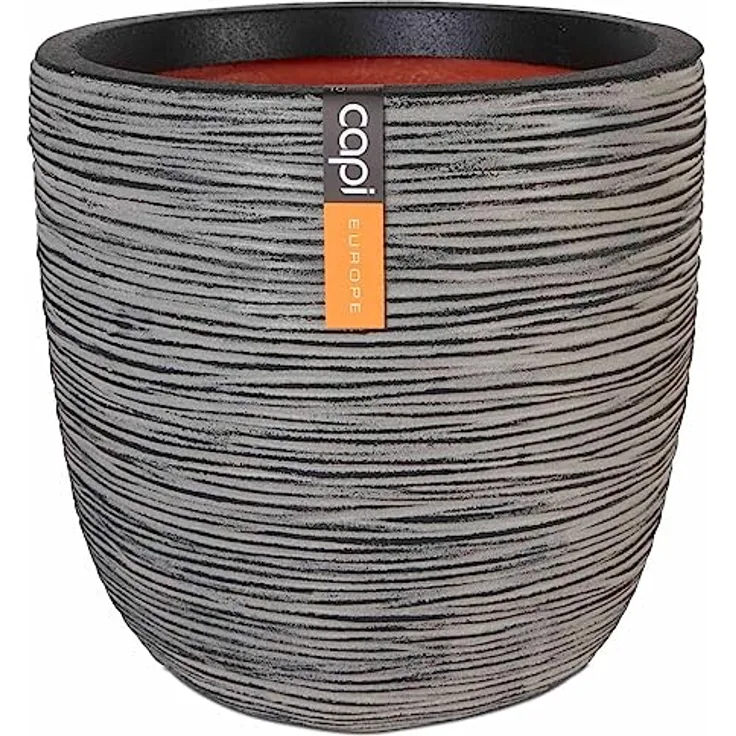 Pflanzgefäß Rib Cullen anthrazit D 35 x H 34 cm