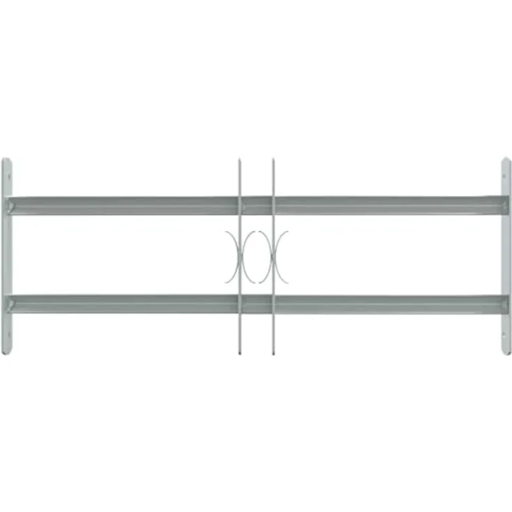 vidaXL Fenstergitter Verstellbar mit 2 Querstäben 500-650 mm – Bild 6