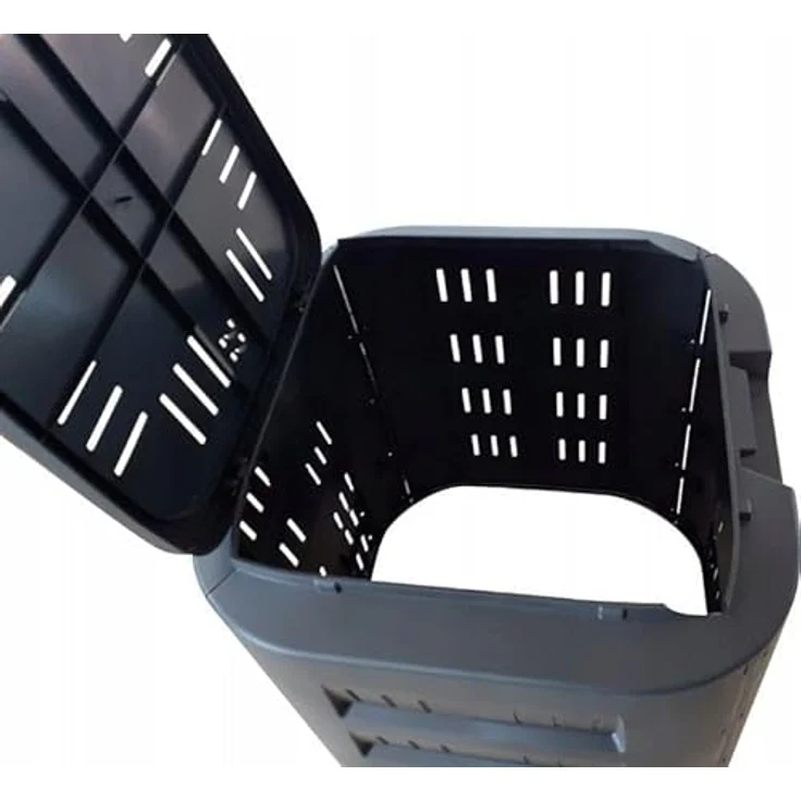 Prosperplast IKL220C-S411 Compogreen Komposteimer, langlebig und frostbeständig, 610 mm x 610 mm x 753 mm, schwarz – Bild 2