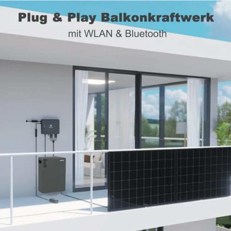 EnjoySolar APsystems® Hybrid-Mikrowechselrichter EZHI mit EPEVER® Solarstromspeicher 2710Wh, Halbfestkörper-Lithiumbatterie, IP65, WLAN und Bluetooth, 0% MwSt. – Bild 7