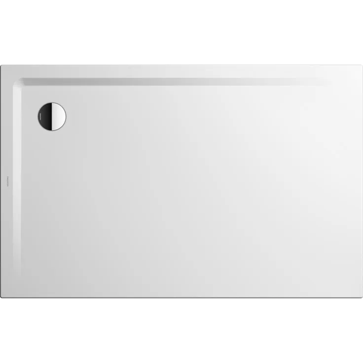 Kaldewei SUPERPLAN Duschwanne Mod.1843-5, 800 x 1400 mm, extraflach aus Stahl-Emaille, schwellenloser Einstieg
