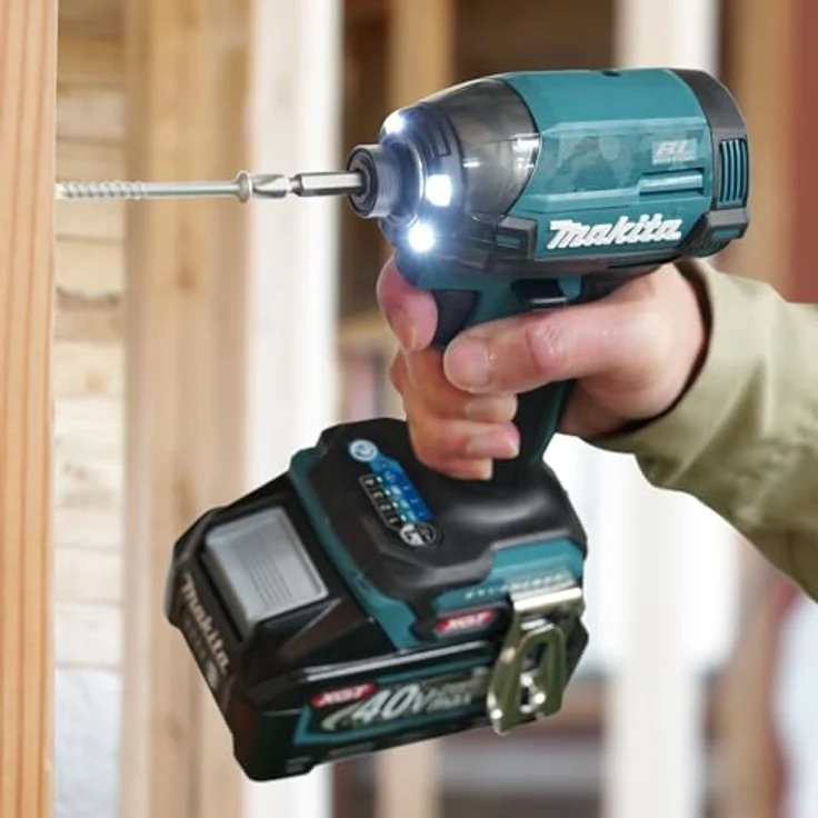Makita TD002GD202 40 V Max Li-Ion XGT Brushless Schlagschrauber komplett mit 2 x 2,5 Ah Akkus und Ladegerät in Tragetasche – Bild 5