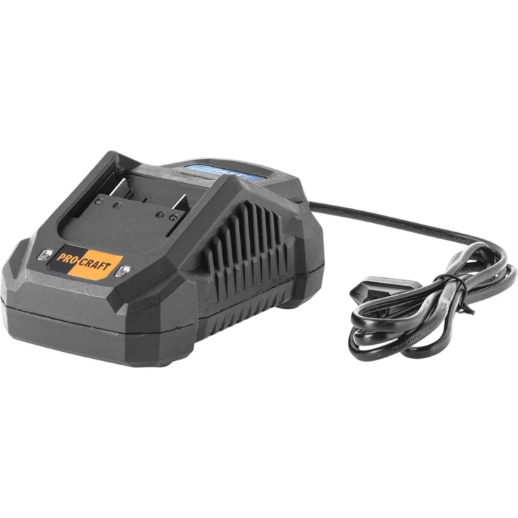 Procraft 20/4A Schnell Ladegerät, 20 V, 4 A für Li-Ion Akkus mit LED-Anzeige und 1,4 m Netzkabel