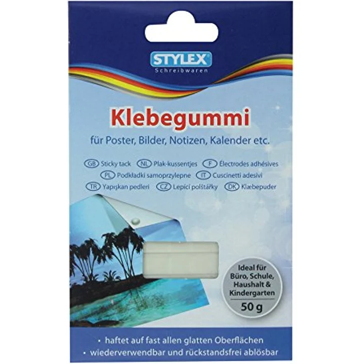 Stylex Schreibwaren Klebepad Klebestrips, 50g, wiederverwendbar und rückstandsfrei ablösbar – Bild 2
