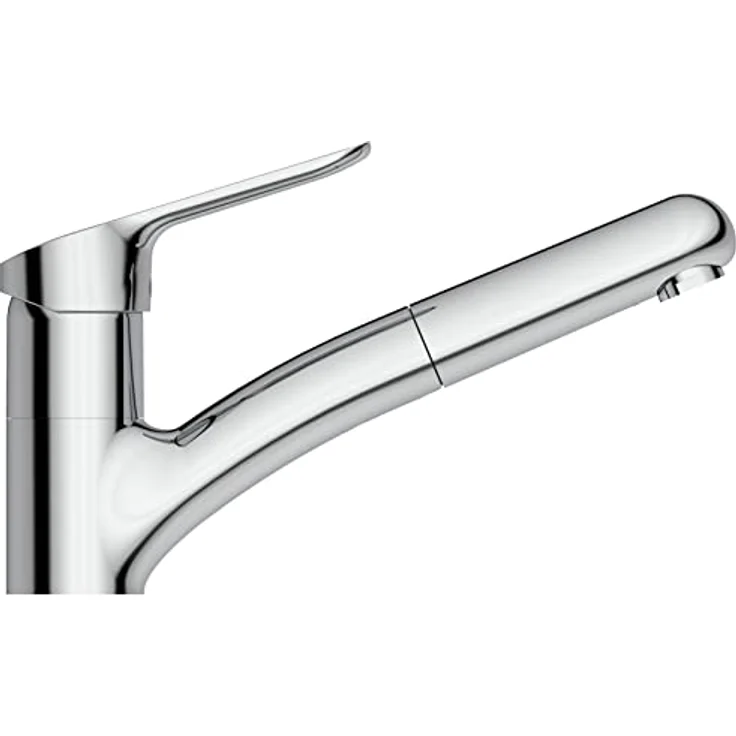 Ideal Standard CERAFLEX Küchenarmatur, Spültisch-Einhandmischer mit herausziehbarer Handbrause und Chrom-Oberfläche – Bild 2