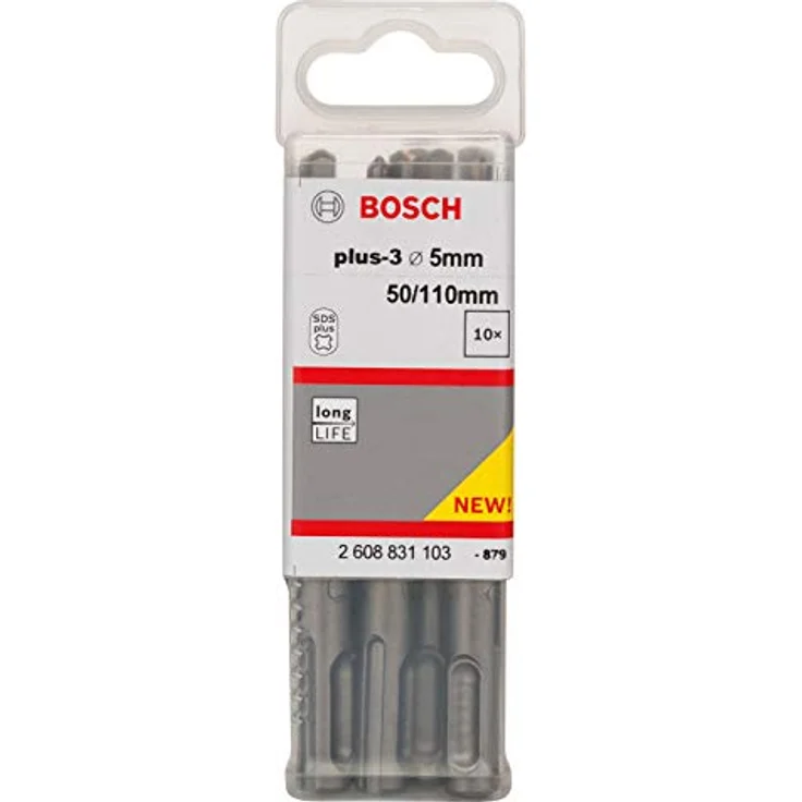 Bosch Professional Hammerbohrer SDS plus-3 (für Beton, 10 x 50 x 110 mm, Zubehör Bohrhammer) – Bild 6