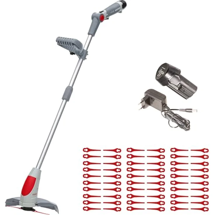 ikra GmbH Akku-Rasentrimmer IART 1224, 24 cm Arbeitsbreite, leicht & kompakt mit 60 Messern, 12 Volt Akku, nur 1,5 kg – Bild 1