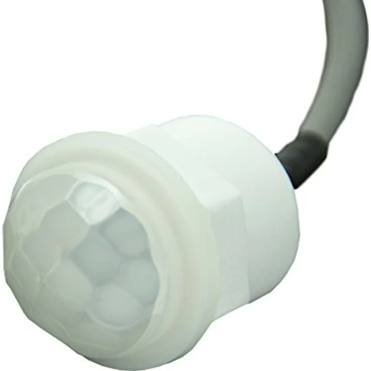 Adapter Universe Mini PIR Bewegungsmelder Infrarot LED 100° Sensor Detector, spritzwasserdichtes Gehäuse, 220-240V/AC, LED geeignet, für Innen- und Außenbereich, 800 Watt geeignet, 100° Induktionswinkel, weiß – Bild 4