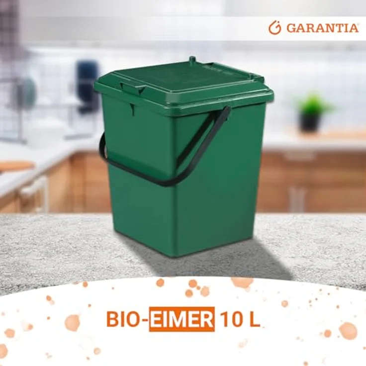 GARANTIA Komposter BIO-Eimer 10 Liter grün, Mülltrennung leicht gemacht – Bild 2