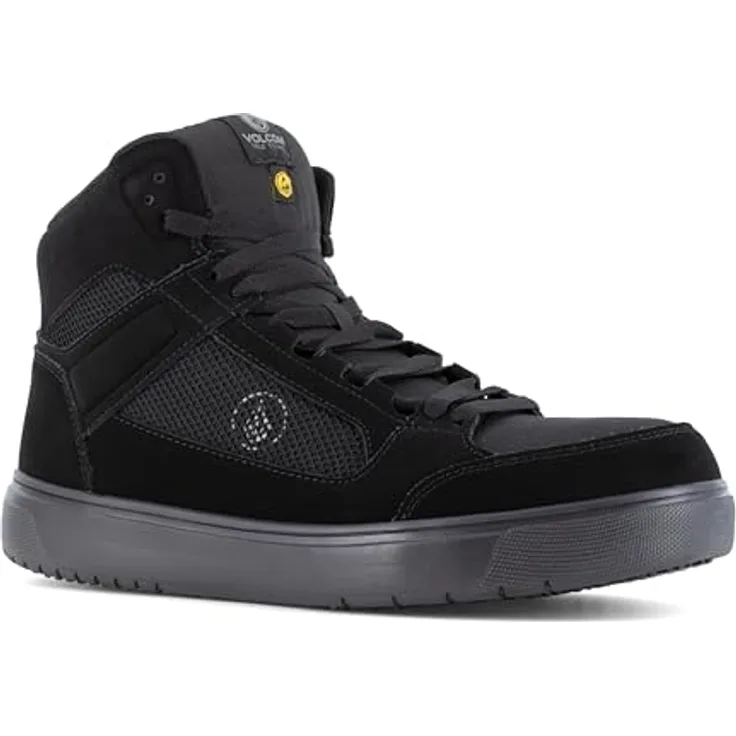 Volcom Sicherheitsschuhe Sicher-Halbschuh S3 VM30232S3S, Black, Gr. 38, ESD-konform, rutschfeste, öl- und hitzebeständige Außensohle, Soft Landing Comfort-Einlegesohle