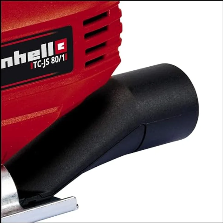 Einhell Stichsäge TC-JS 80-1 (550 W, Hubzahl 1000-3000 U/min, Drehzahlelektronik, 4-stufiger Pendelhub, Staubabsaugung, werkzeugloser Sägeblattwechsel) – Bild 5