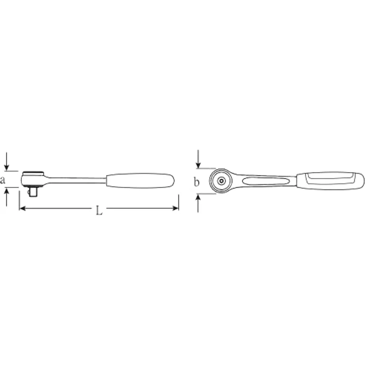 Stahlwille 11231011 411 Feinzahnknarre 1/4 Zoll, 118 mm mit 2-Komponentengriff, Deutschland – Bild 2