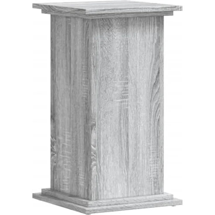 vidaXL Blumenständer Pflanzenständer Grau Sonoma 33x33x60 cm Holzwerkstoff (1 St) - Robustes und langlebiges Material, große stabile Oberfläche, hohle Konstruktion zur Stabilitätssteigerung – Bild 1