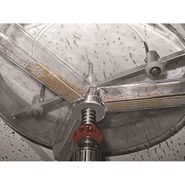BOXTEC Hartmetall Kreisschneider BHC mit Schutzhaube stufenlos einstellbar im Koffer mit 4 Messern für Trockenbau, Holz, Kunststoff, Gipskarton, Durchmesser:40-205mm BHC 205 PREMIUM – Bild 4