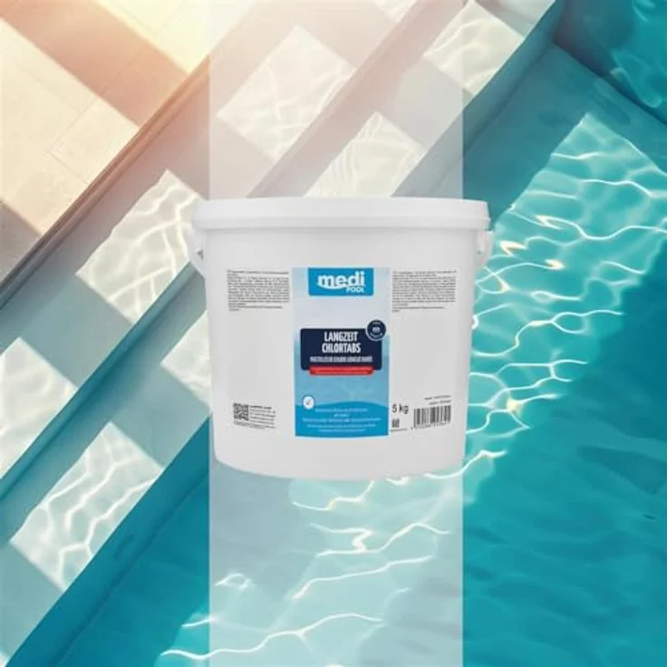 Waterman mediPool Langzeit-Chlor Tabs 200 g, 5,0 kg, langsam löslich für Dauerdesinfektion – Bild 4