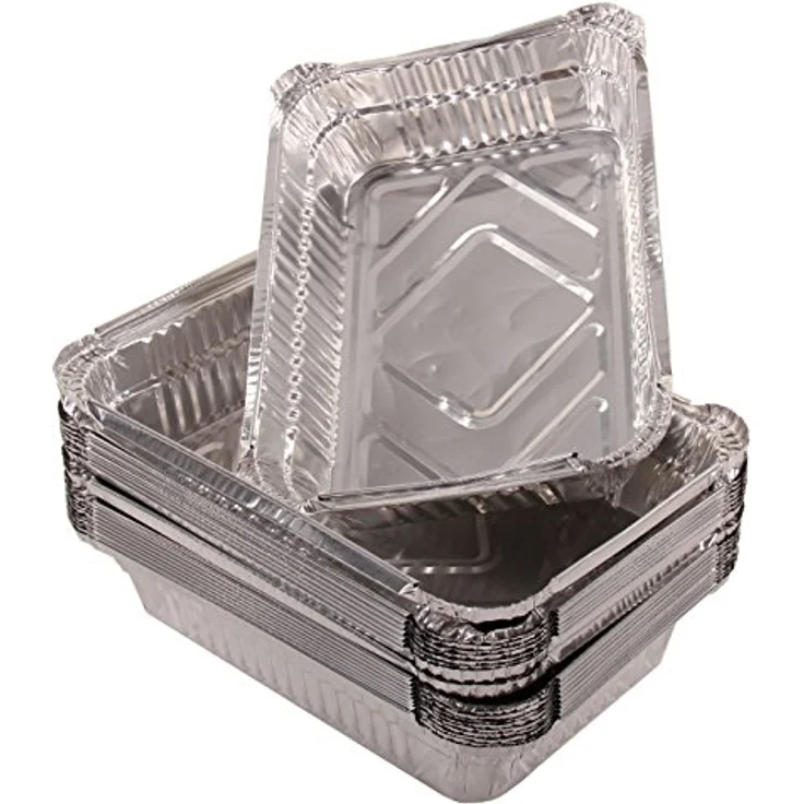 intergrill 800° Grill Aluschalen, 20 Stück Tropfschalen für Gas-, Kohle- und Elektrogrills, ca. 17 x 11 cm, robust und vielseitig einsetzbar – Bild 2