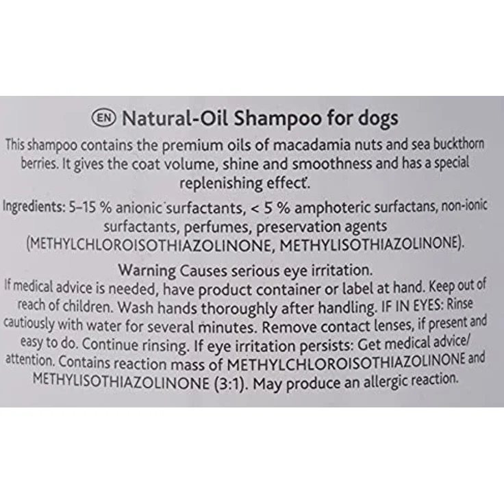 TRIXIE Naturöl-Tiershampoo, 1000 ml mit Macadamianussöl und Sanddornfruchtfleischöl für optimale Fellpflege – Bild 5