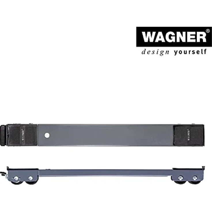 WAGNER Transporthilfe MM 1199 Anthrazit, Transportwagen mit größenverstellbarer Ladefläche (44-70 cm) - Tragkraft 500 kg - Feststeller - Hochbelastbar - Geschützte Ladung – Bild 4