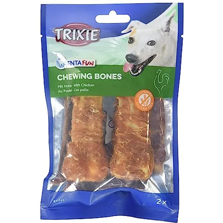 TX-31343 Chewing Bones Rawhide with Chicken Filet Coating 11cm