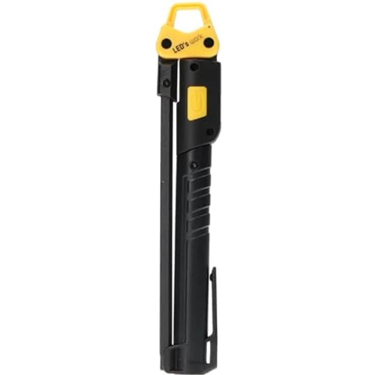 LED's work 0710323 Akku LED-Inspektionsleuchte 5W kaltweiß, IP54, klappbar mit 600 und 300 Lumen, USB wiederaufladbar, mit Magnet und Aufhängehaken – Bild 2