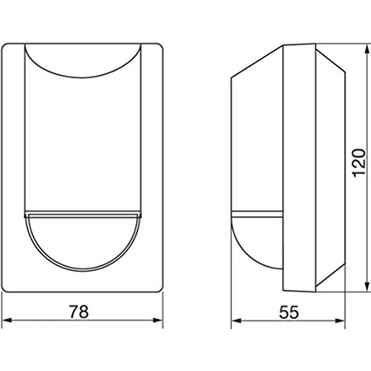 Steinel Infrarot-Bewegungsmelder IS 2180-2 schwarz, 180°|12 m Sensor, 1000 W, Unterkriechschutz, inkl. Eckwandhalter – Bild 5
