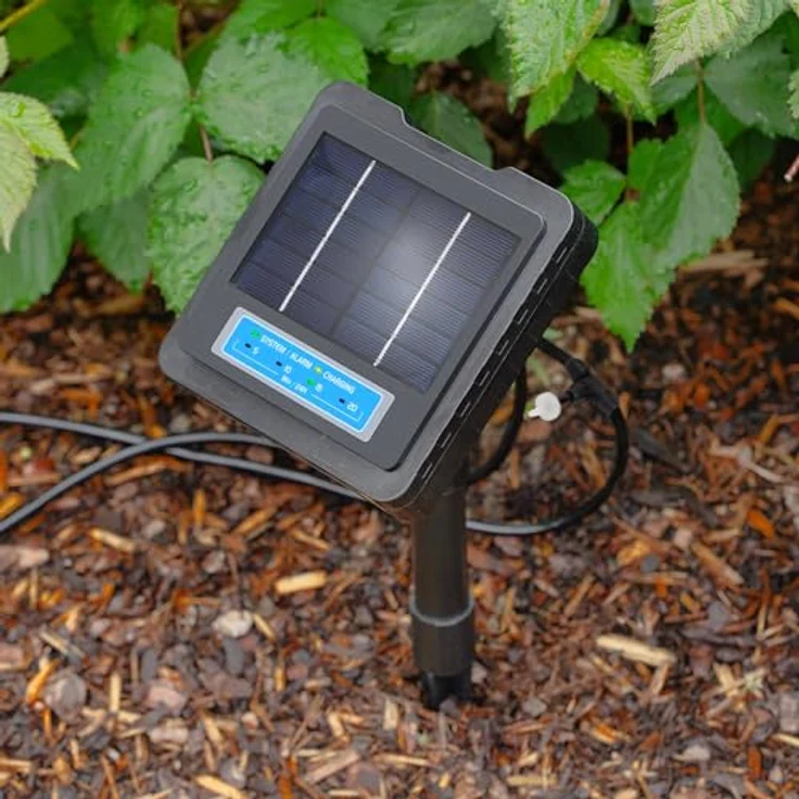 Esotec WaterDrops 20, kompaktes Solar Bewässerungssystem mit 20 Wassertropfern, automatischem Timer und energieeffizienter Tropfbewässerung für Garten, Balkon und Beete – Bild 4
