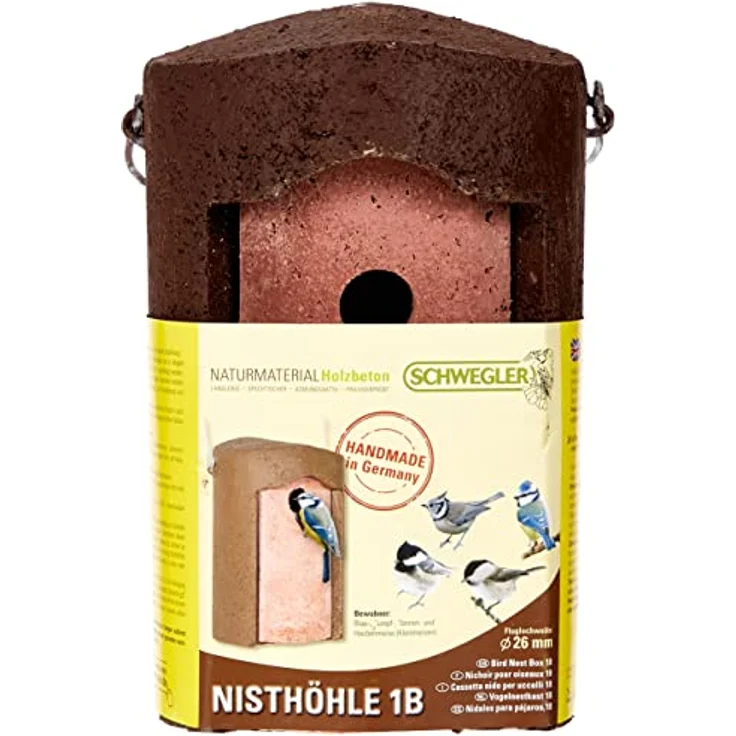 Schwegler 510150 Nisthöhle für Kleinvögel, Einflugloch 26 mm, zum Aufhängen - Preisvergleich – Bild 2
