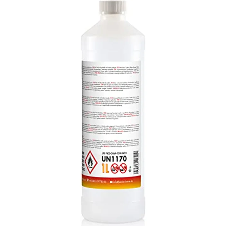 FLAMBIOL Bioethanol 96,6% Premium 30 x 1 L - Ethanol für Tischkamin, Kamin & Gartendeko für Draußen - Rauch- und Rußfrei - Aus Mais & Zuckerrüben – Bild 4