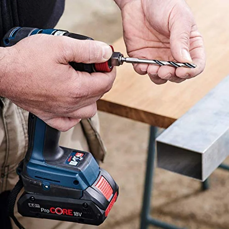 Bosch Professional HSS-Spiralbohrer PointTeQ Hex, 5er Set mit Sechskantschaft für schnelles Bohren in Metall – Bild 4