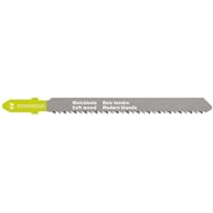 FEIN Stichsägeblatt F-IRON Jig 26 AS für Holz CV 75 T2.5 SW SC RV, 5er Pack - Geeignet für Holz, Weichholz, Konstruktionsholz, Küchenarbeitsplatten, Sperrholz, Multiplex, Tischlerplatten, MDF, Spanplatten – Bild 1