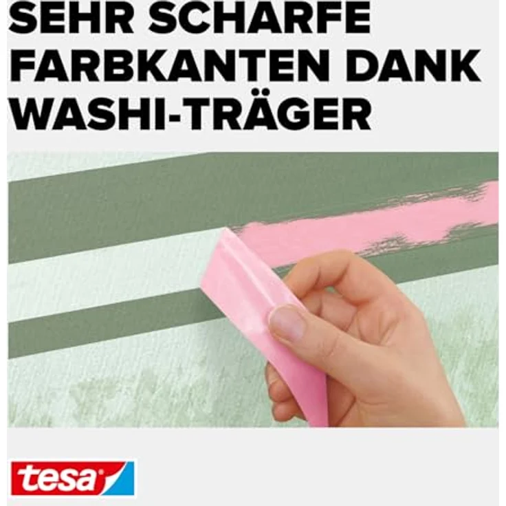tesa 56260-00000 56260 Malerband Tapeten, Rosa, 25m : 25mm – Bild 6