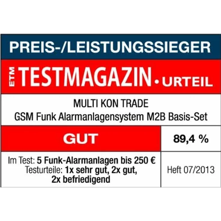 MKT M2B-4 GSM Funk Alarmanlagensystem Set aus 17 Teilen LCD Display – Bild 4
