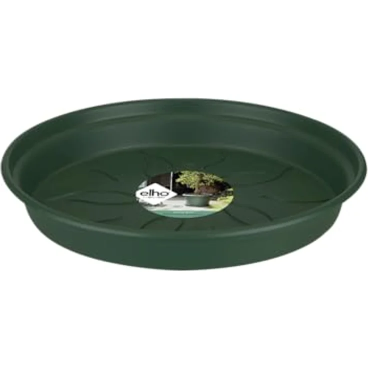 Elho Green Basics Untersetzer 34 - Laubgrün - Drinnen & Draußen - Ø 34 x H 4.9 cm – Bild 2
