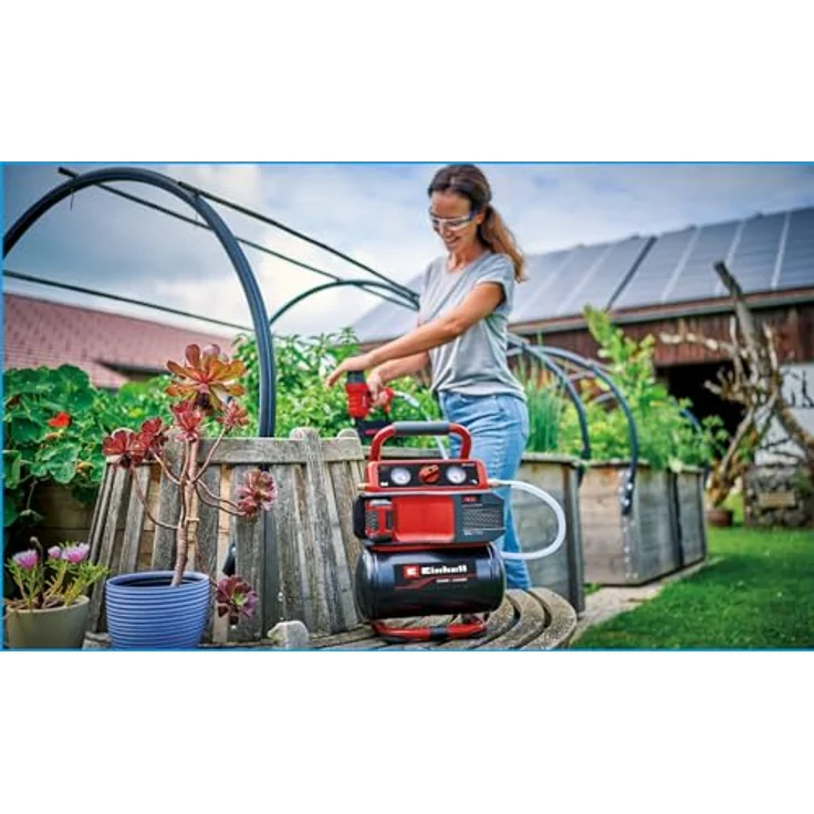 Einhell Akku-Kompressor TE-AC 18/75 Li OF-Solo 8 bar Ohne Akku 5L Tank 18V Power X-Change (4020410) – Bild 5