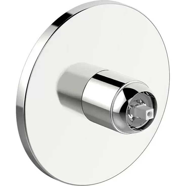 Hansa UP-Brausearmatur, glänzende Chrom-Oberfläche, integrierte Heißwassersperre, runde Bauform, Duschinstallation – Bild 1