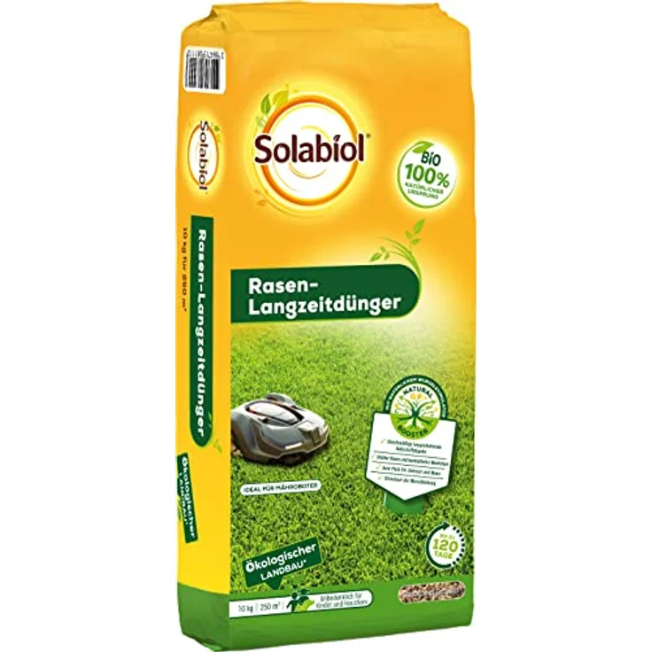 SBM Solabiol Rasen-Langzeitdünger, 10 kg – Bild 1