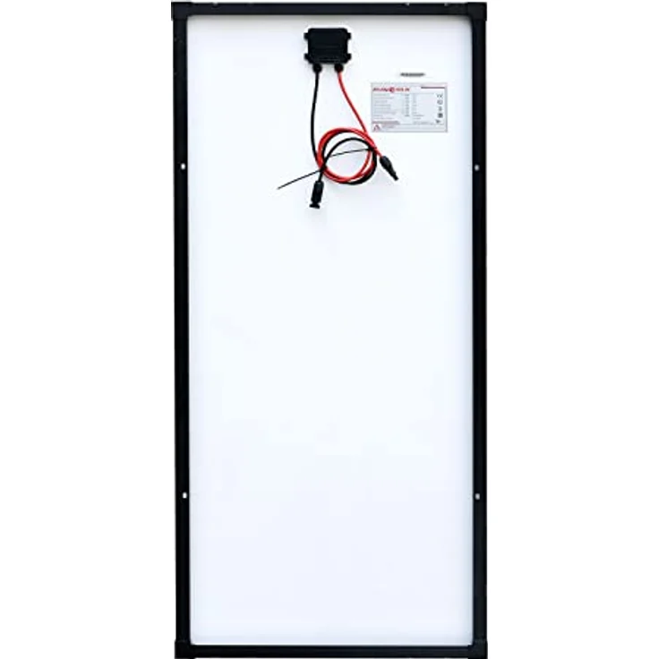 enjoy solar Solarmodul 182mm 10BB, monokristallines PERC-Solarpanel, 12V/20W–210W, schwarzer Rahmen, IP65 wasserdicht, hohe Effizienz – Bild 3