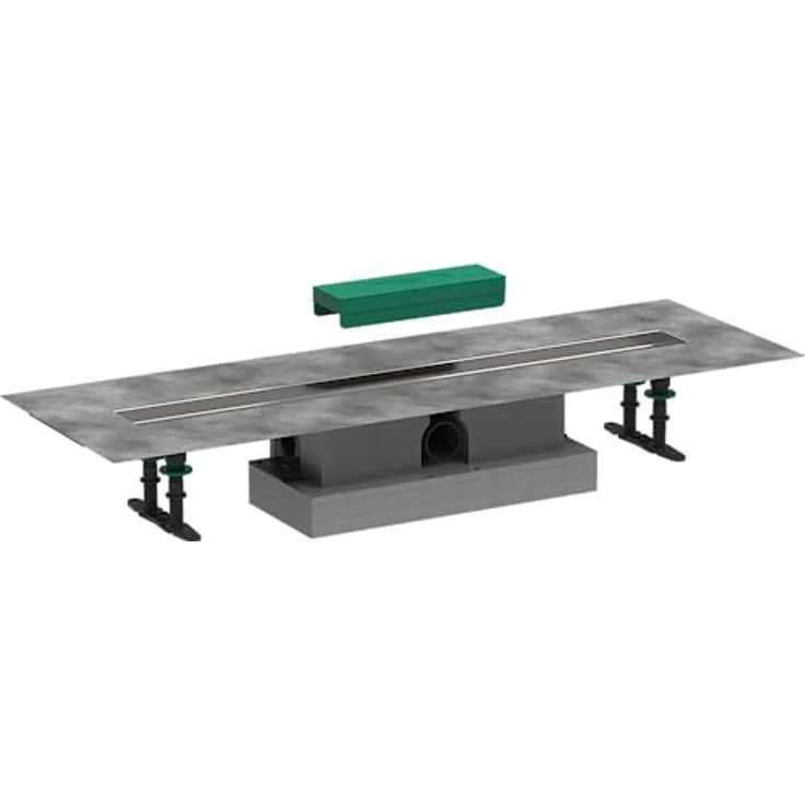 hansgrohe uBox universal Komplettset 800mm, Installationsset für RainDrain Rock und Match, Edelstahl 304, 42 l/min Entwässerungsleistung – Bild 1