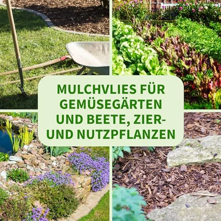 TTL Garden Gartenvlies 50 x 1 Meter 150g pro m² speziell gegen Unkraut - Unkrautvlies, Unkrautfolie, Vlies – Bild 7