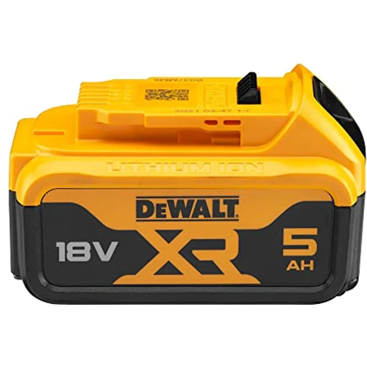DeWalt Ersatzakku (18 Volt, 5,0 Ah Li-Ion, kompatibel mit allen 18 Volt XR Akku-Maschinen von DeWalt, mit Ladezustandsanzeige, kein Memory-Effekt und Selbstentladung) DCB184 - ohne Ladegerät – Bild 4
