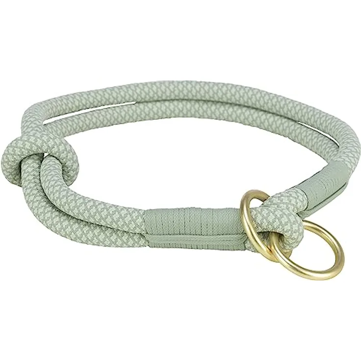 TRIXIE Halsband voor Hond Soft Half-Slip saliegroen/Mint 45x1 cm