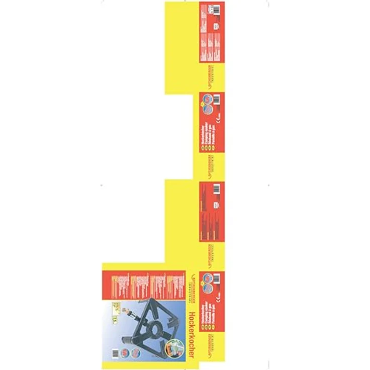 ROTHENBERGER Industrial Hockerkocher inkl. 1,5 m Propan-Gas-Schlauch & Propan-Konstantregler für Camping, Outdoor, 1500001392 – Bild 2