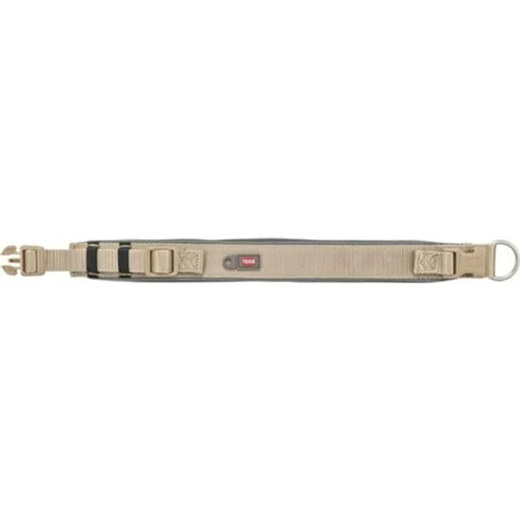 Trixie Hundehalsband Premium Graphit Sand, S/M 33-42 cm, strapazierfähig und bequem – Bild 4